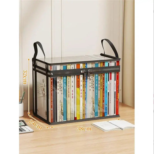 Large Clear Plastic Storage Box with Hinged Lid – Heavy-Duty Thick Construction, High Capacity Organizer for Home, Attic, Camping, Travel, and Moving