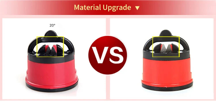 Easy & Safe Kitchen Knife Sharpener with Suction Base for Chef & Damascus Knives