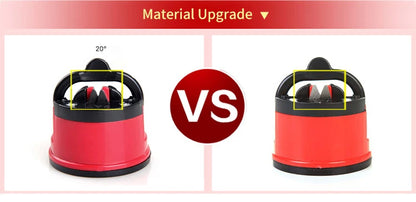 Easy & Safe Kitchen Knife Sharpener with Suction Base for Chef & Damascus Knives