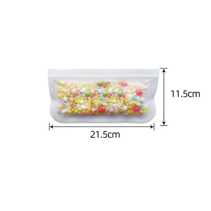 Reusable Silicone Food Storage Bags – Leakproof Stand-Up Zip Containers for Lunch & Fresh Food
