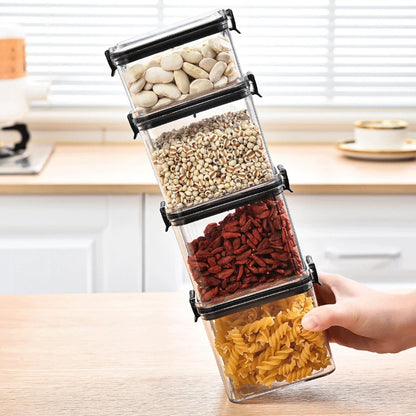 Airtight Kitchen Grain Storage Jars – Moisture Proof Set