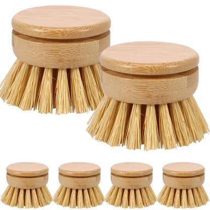 Natural Bamboo Kitchen Dish Brush – Eco-Friendly Pot & Stove Scrubber