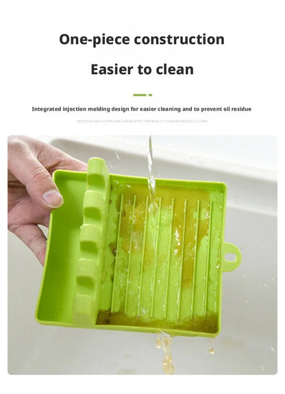 Multifunctional Kitchen Worktop Organizer – Utensil, Lid & Ladle Holder Shelf