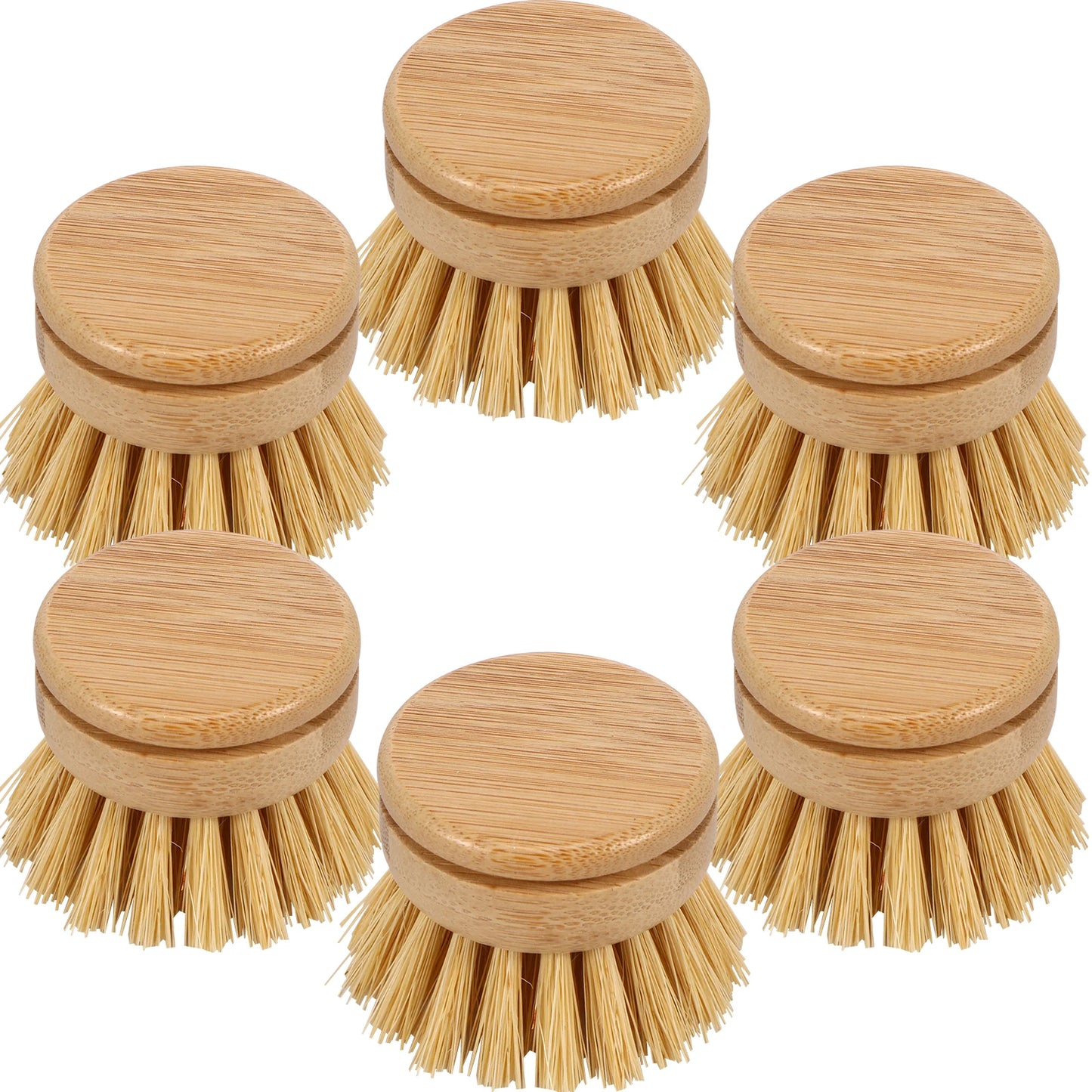 Natural Bamboo Kitchen Dish Brush – Eco-Friendly Pot & Stove Scrubber