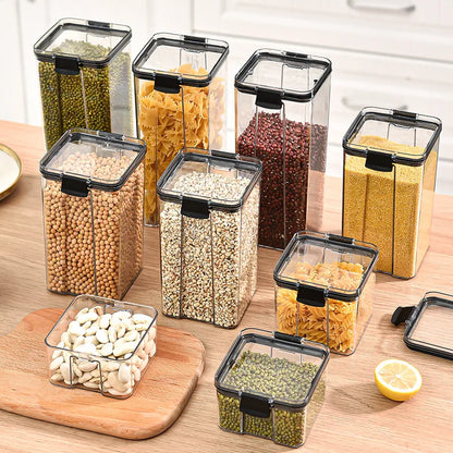 Airtight Kitchen Grain Storage Jars – Moisture Proof Set