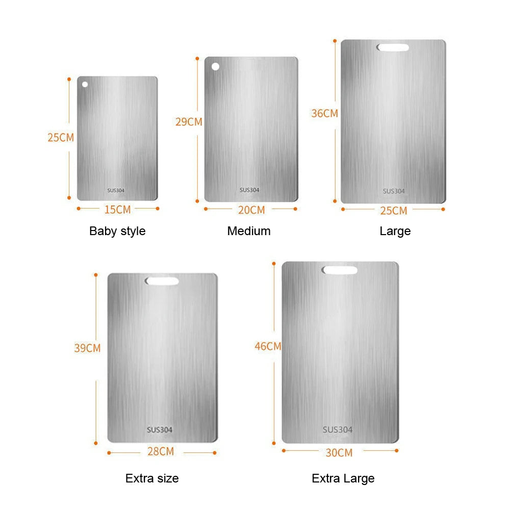 Stainless Steel Double-Sided Chopping Board