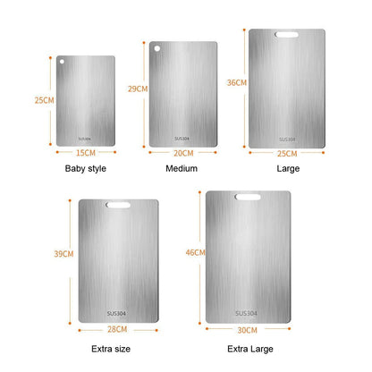 Stainless Steel Double-Sided Chopping Board