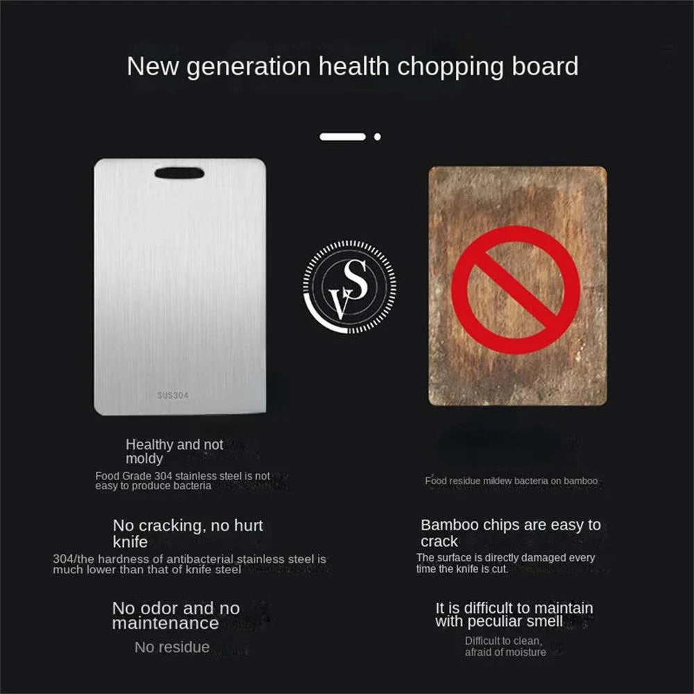 Stainless Steel Double-Sided Chopping Board