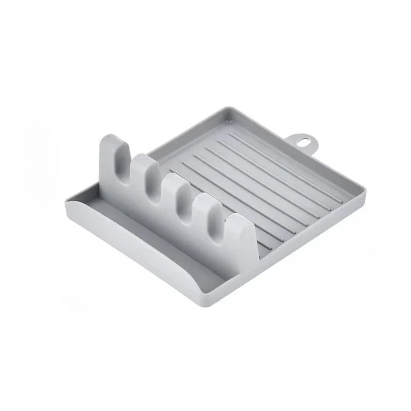 Multifunctional Kitchen Worktop Organizer – Utensil, Lid & Ladle Holder Shelf