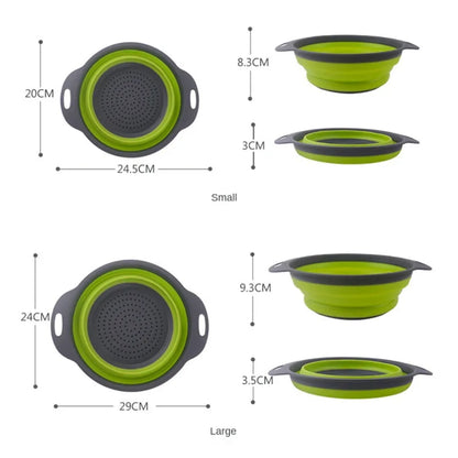 Silicone Folding Vegetable & Fruit Washing Basket