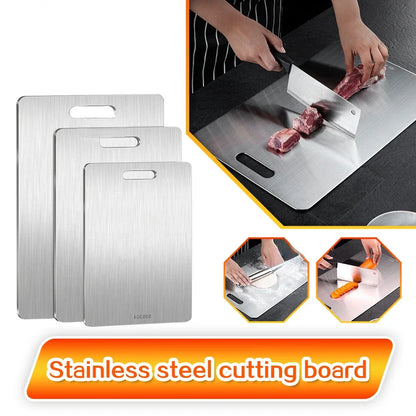 Stainless Steel Double-Sided Chopping Board