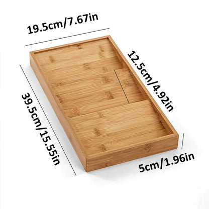 3-Tier Bamboo Spice Rack for Kitchen Countertop Storage and Organization