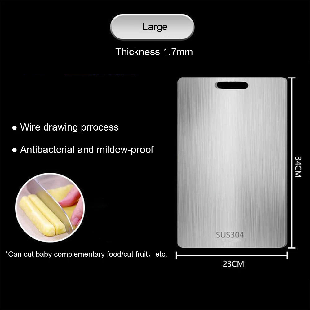 Stainless Steel Double-Sided Chopping Board