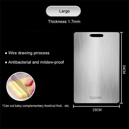 Stainless Steel Double-Sided Chopping Board
