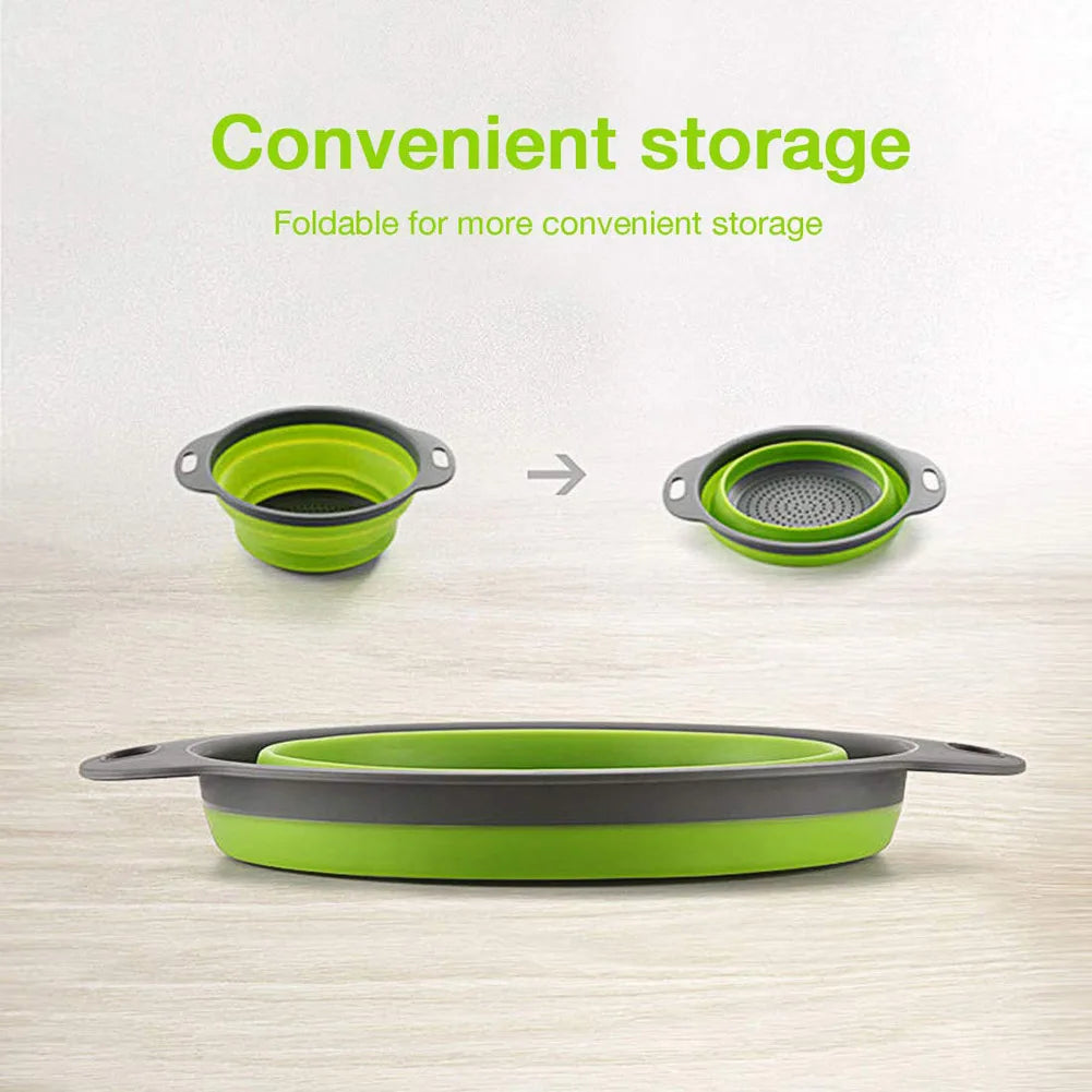 Silicone Folding Vegetable & Fruit Washing Basket