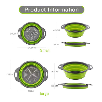 Silicone Folding Vegetable & Fruit Washing Basket