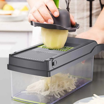 Safe Vegetable Cutter Set with Hand Guard – 33x12cm