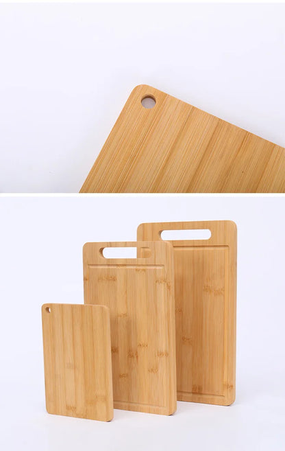 Double-Sided Bamboo Cutting Board with Stand – Anti-Mold Kitchen Chopping Board