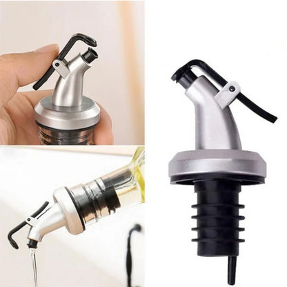 Kitchen Oil Bottle Pourer & Wine Bottle Stopper Dispenser