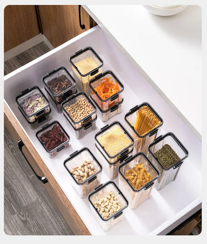 Airtight Kitchen Grain Storage Jars – Moisture Proof Set