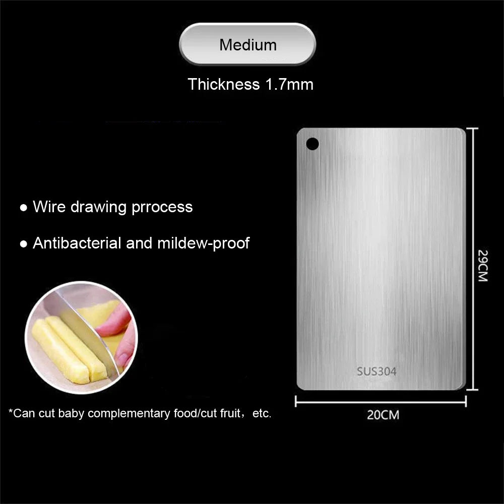 Stainless Steel Double-Sided Chopping Board