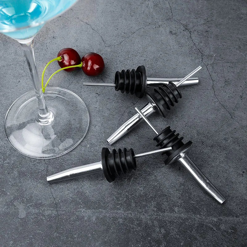 Kitchen Oil Bottle Pourer & Wine Bottle Stopper Dispenser