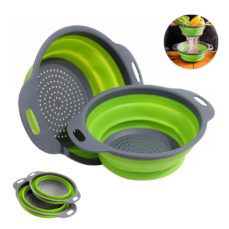 Silicone Folding Vegetable & Fruit Washing Basket