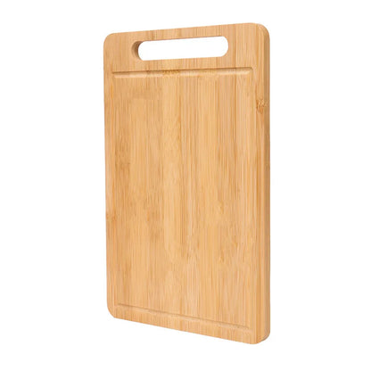 Double-Sided Bamboo Cutting Board with Stand – Anti-Mold Kitchen Chopping Board