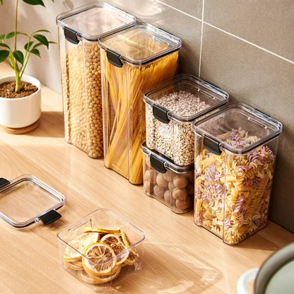 Airtight Kitchen Grain Storage Jars – Moisture Proof Set