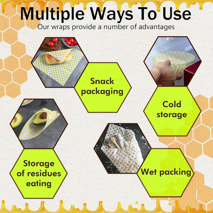 Reusable Beeswax Food Wrap Roll – Eco-Friendly Food Storage
