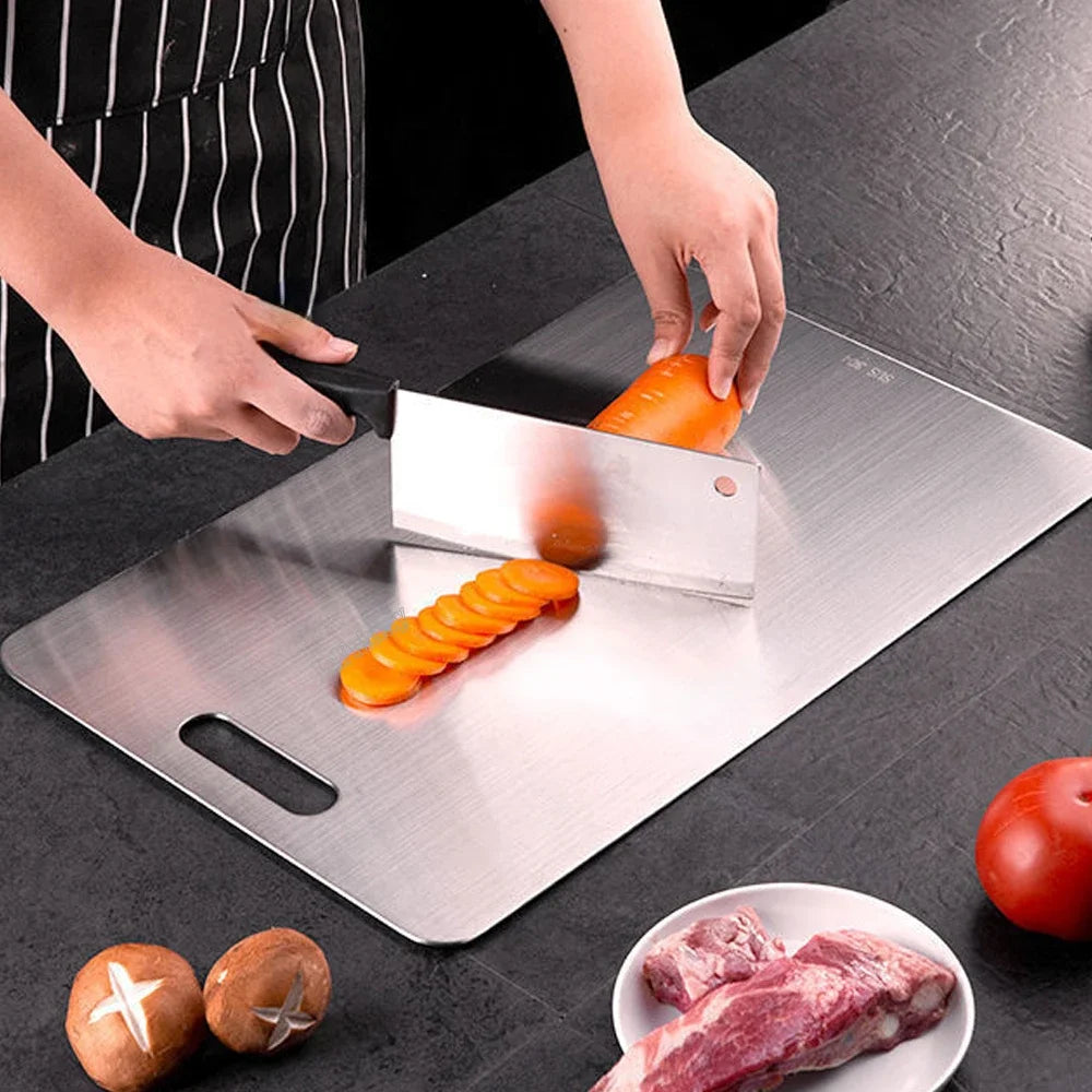 Stainless Steel Double-Sided Chopping Board