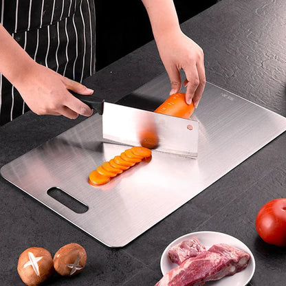 Stainless Steel Double-Sided Chopping Board