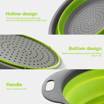Silicone Folding Vegetable & Fruit Washing Basket