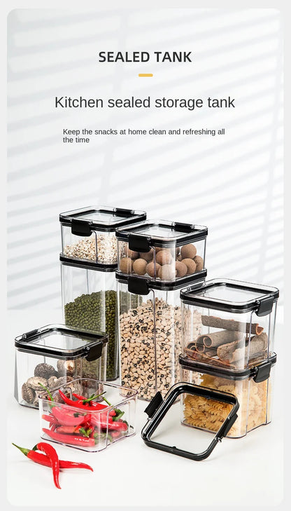 Airtight Kitchen Grain Storage Jars – Moisture Proof Set