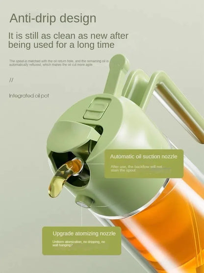 2-in-1 Kitchen Oil Sprayer and Dispenser – Plastic Oil Mister
