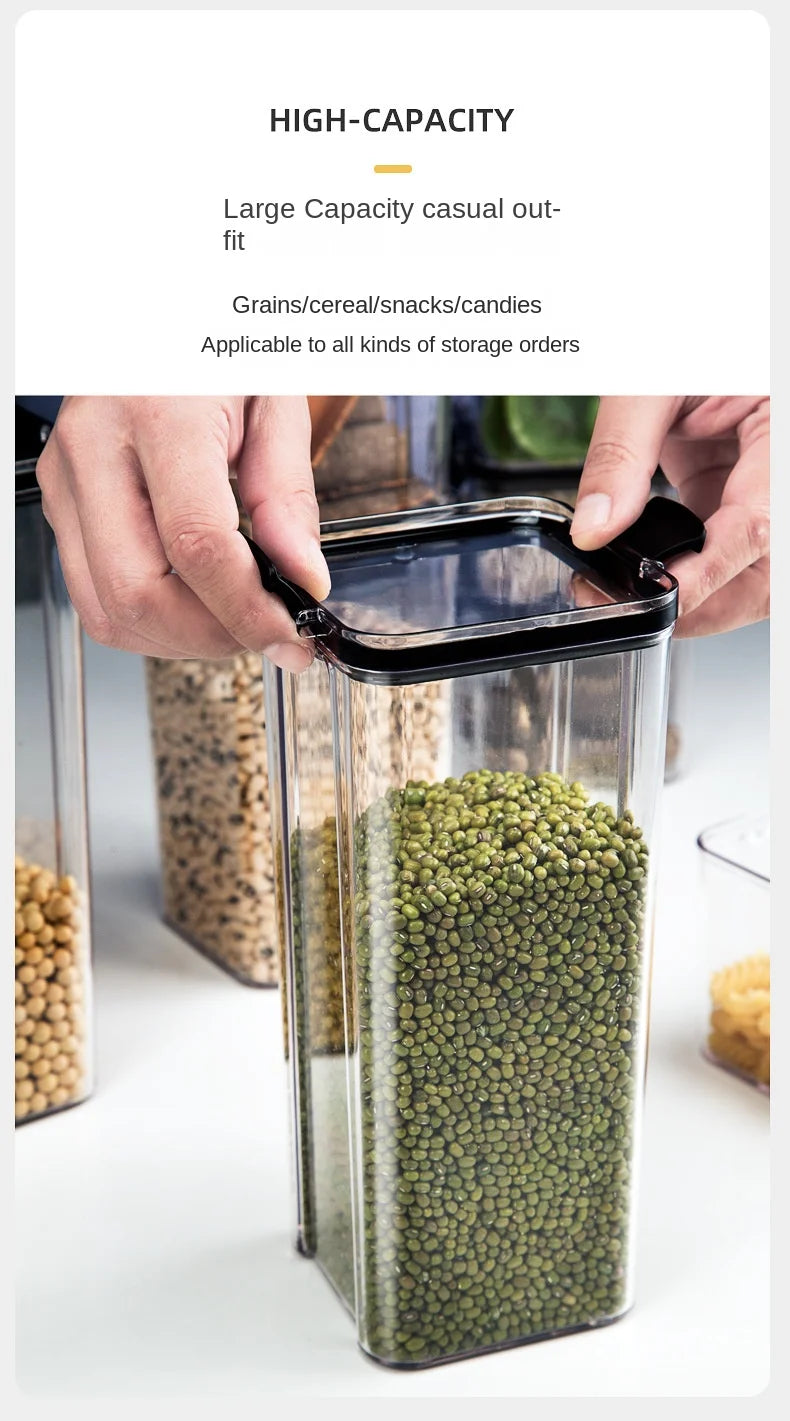 Airtight Kitchen Grain Storage Jars – Moisture Proof Set