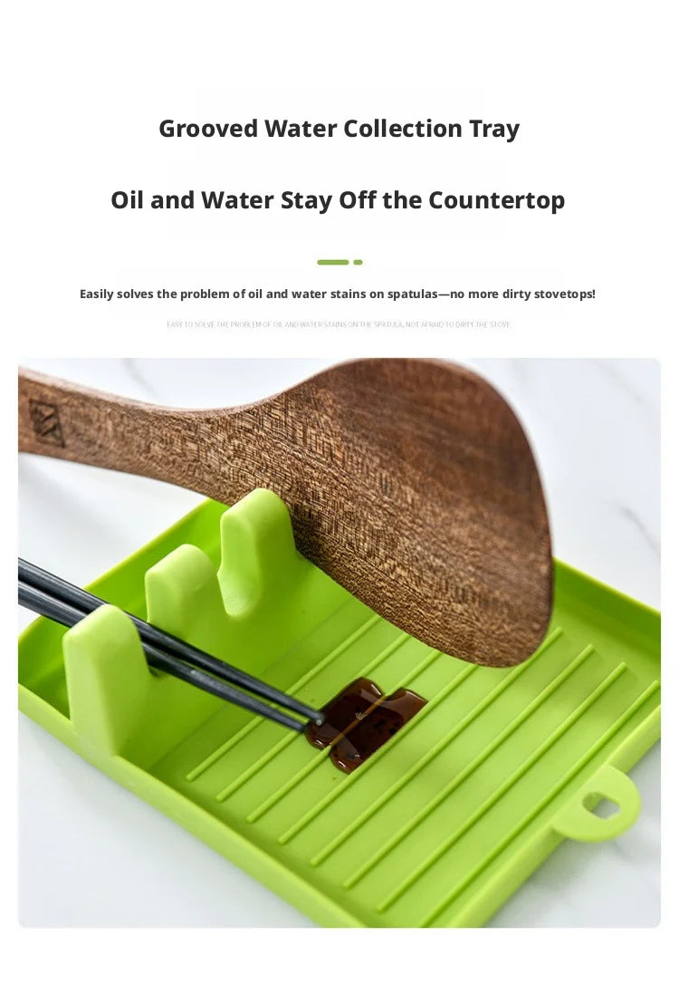 Multifunctional Kitchen Worktop Organizer – Utensil, Lid & Ladle Holder Shelf