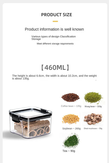 Airtight Kitchen Grain Storage Jars – Moisture Proof Set