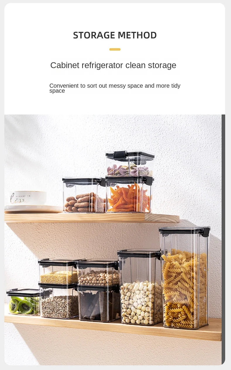 Airtight Kitchen Grain Storage Jars – Moisture Proof Set