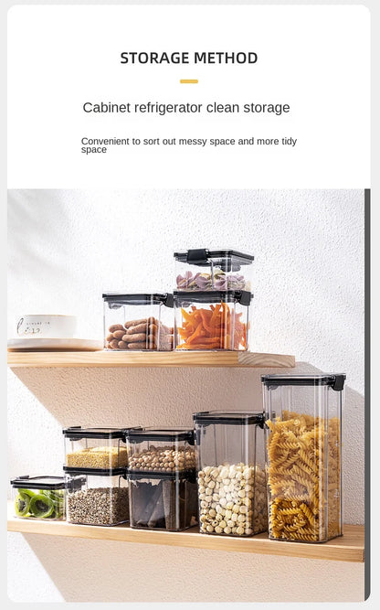 Airtight Kitchen Grain Storage Jars – Moisture Proof Set
