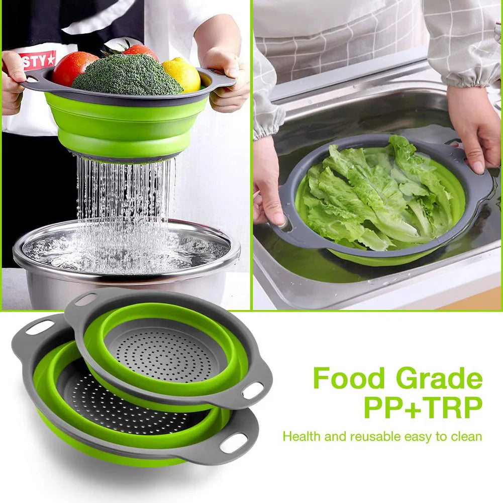 Silicone Folding Vegetable & Fruit Washing Basket