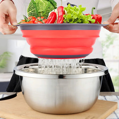Silicone Folding Vegetable & Fruit Washing Basket