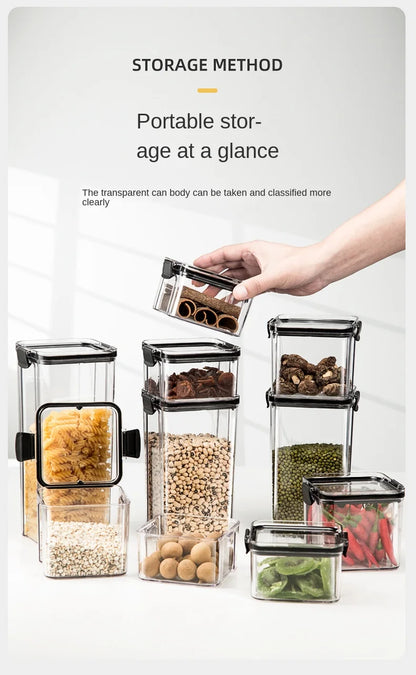 Airtight Kitchen Grain Storage Jars – Moisture Proof Set